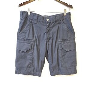 First Tactical Station Operator Cargo Shorts Men 34 M Navy Blue Ripstop Military